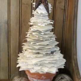 Vianočný stromček z papierov