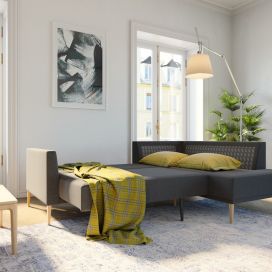 Obývacia izba s modernou sedačkou