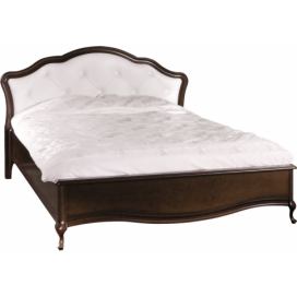 Rustikálna manželská posteľ Verona V-T 160 - hnedá / biela