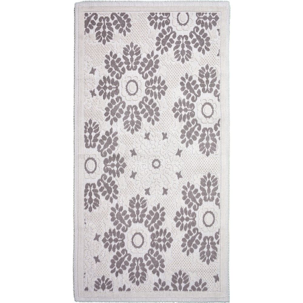 Sivobéžový bavlnený koberec Vitaus Papatya, 100 × 150 cm - Bonami.sk