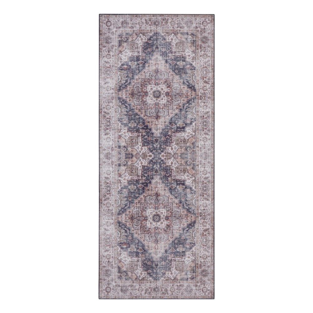 Sivo-béžový koberec Nouristan Sylla, 80 x 200 cm - Bonami.sk