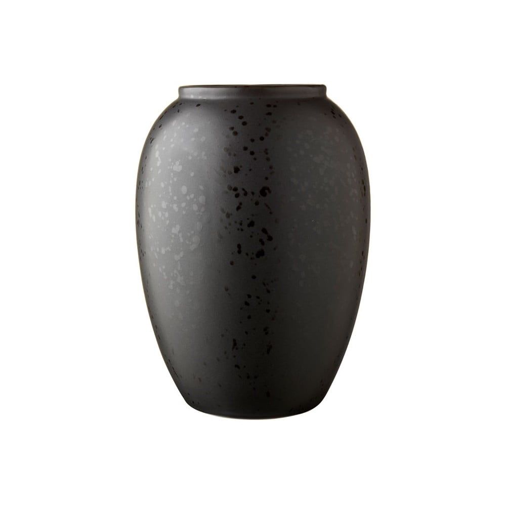 Čierna kameninová váza Bitz Basics Black, výška 20 cm - Bonami.sk
