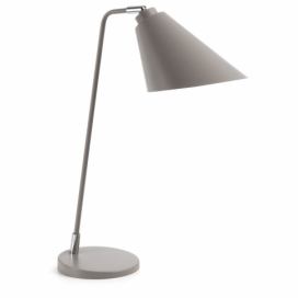 Sivá stolová lampa La Forma prieť
