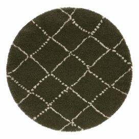 Zelený koberec Mint Rugs Hash, ⌀ 120 cm Bonami.sk