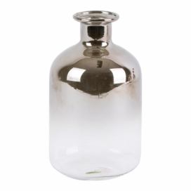 Sklenená malá váza PT LIVING Silver Tube, výška 10 cm