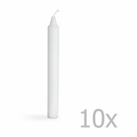 Súprava 10 bielych dlhých sviečok Kähler Design Candlelights, výška 20 cm Bonami.sk