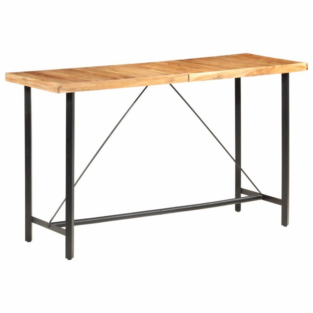 Barový stôl masívne drevo / oceľ Dekorhome Sheeshamové drevo - dekorhome.sk
