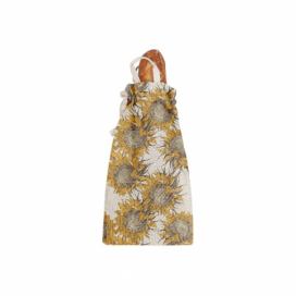 Látkový vak na chlieb s prímesou ľanu Linen Couture Bag Sunflower, výška 42 cm