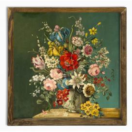 Nástenný obraz Vintage Flowers, 50 × 50 cm Bonami.sk