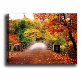 Obraz Tablo Center Autumn Bridge, 70 × 50 cm Bonami.sk