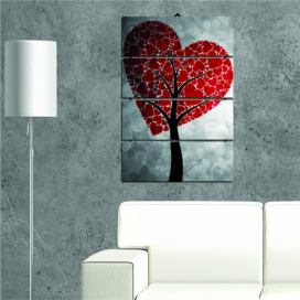 Viacdielny obraz Heart Tree, 34 × 55 cm Bonami.sk