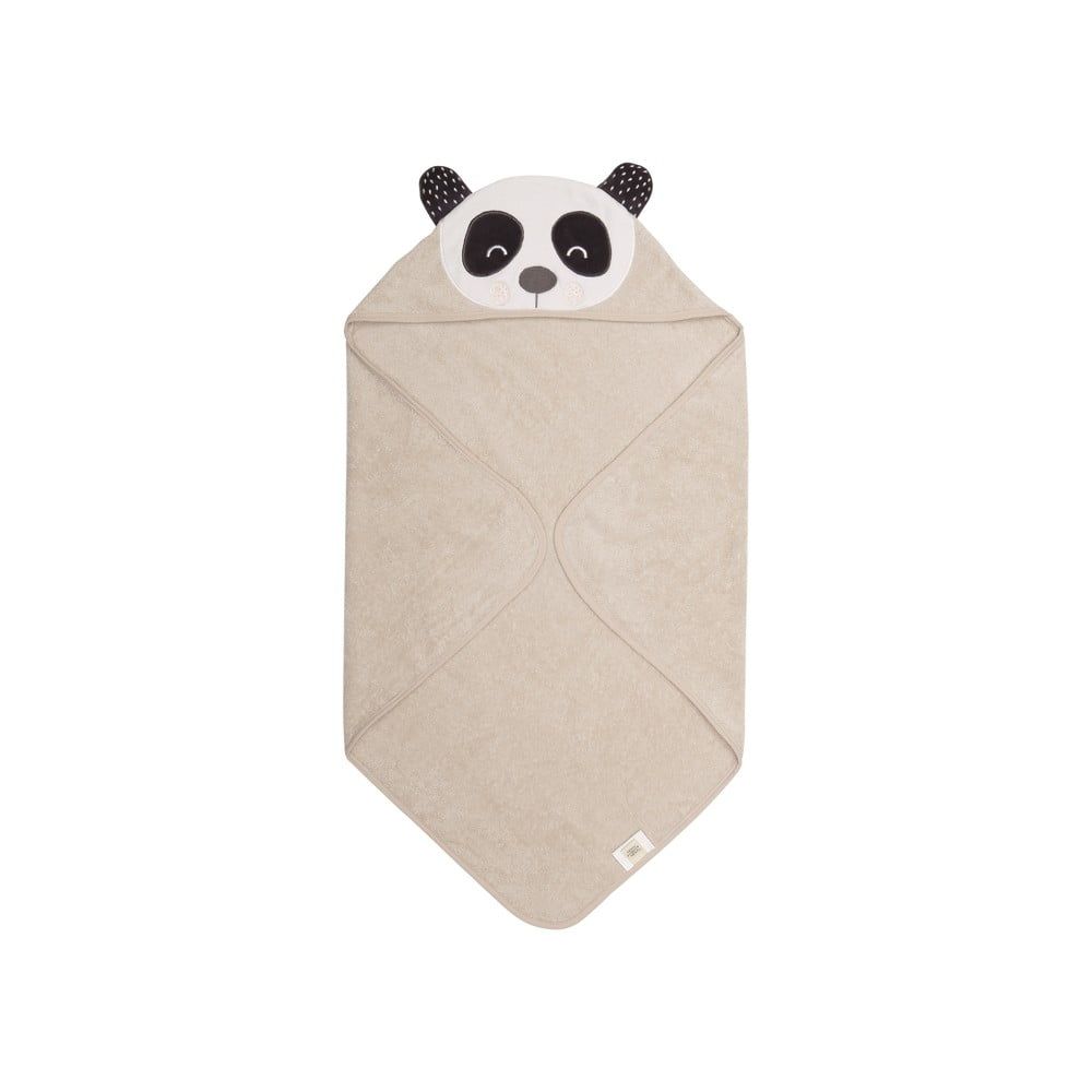 Béžový detský uterák z froté bavlny Södahl Panda, 80 x 80 cm - Bonami.sk