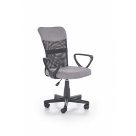 Kancelárska stolička s podrúčkami Timmy - sivá / čierna