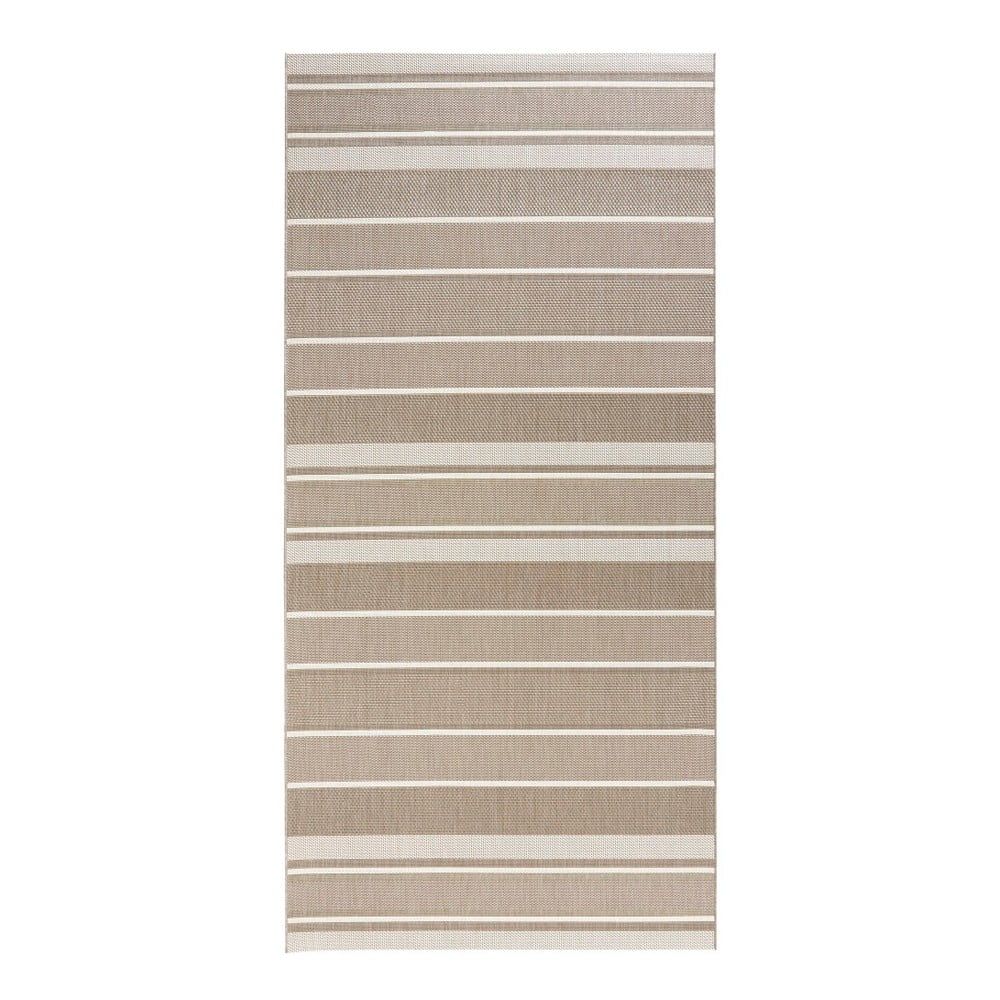 Béžový vonkajší koberec Bougari Strap, 80 x 200 cm - Bonami.sk