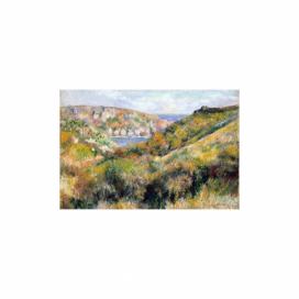 Reprodukcia obrazu Auguste Renoir - Hills around the Bay of Moulin Huet, Guernsey, 60 x 40 cm Bonami.sk