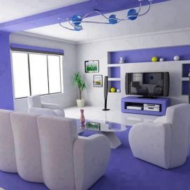 Obývacie izby Tmavo modré