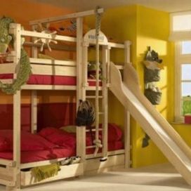 Detská izba, posteľ s kĺzačkou Tolippo 