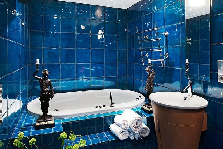 modrá kúpeľňa - 