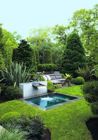 Záhrada s fontánou - 