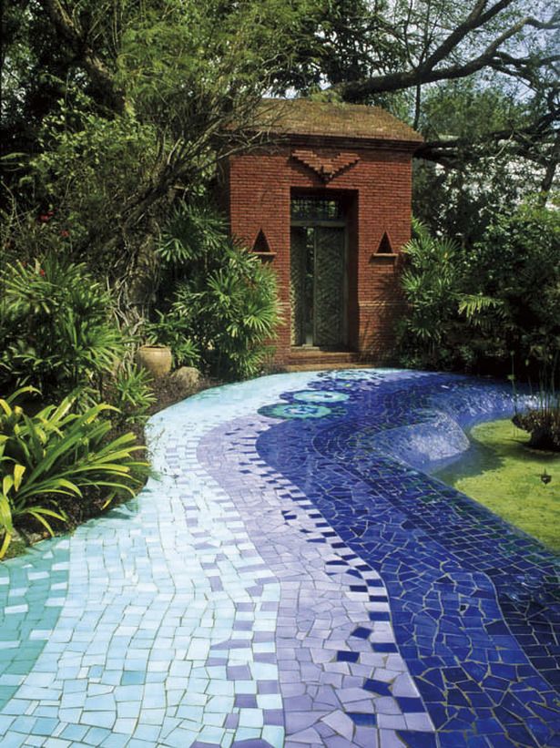 Mozaiková záhradné cesta - 