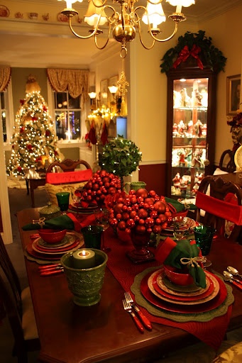 vianočné dekorácie v červenozelené - 