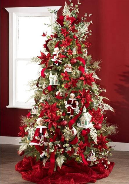 Vianočný stromček v červenej - 