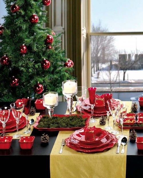Vianočne prestretý stôl - 