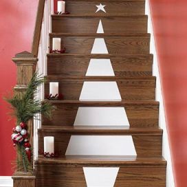 Vianočná výzdoba schodisko