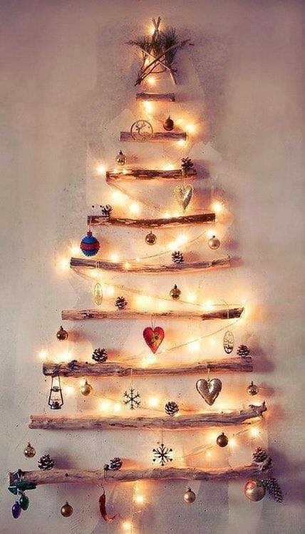 Poličky ako Vianočný stromček - 