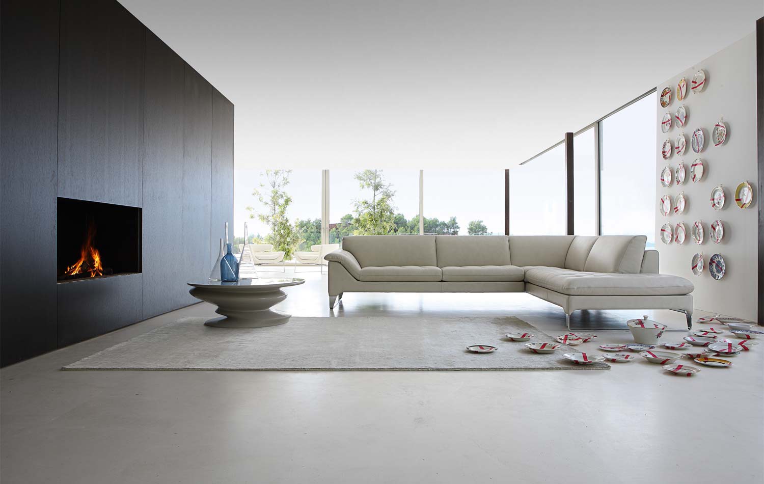 minimalistický obývačka - 