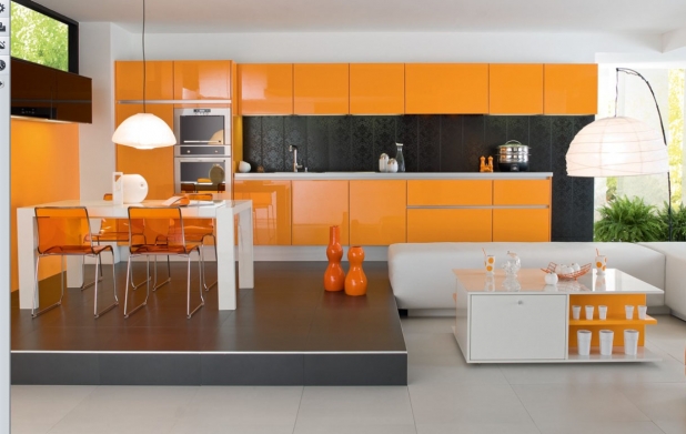 moderné oranžová - 