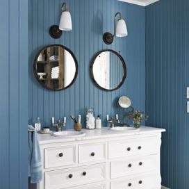 modrá kúpeľňa Vlasticka miluju interiéry