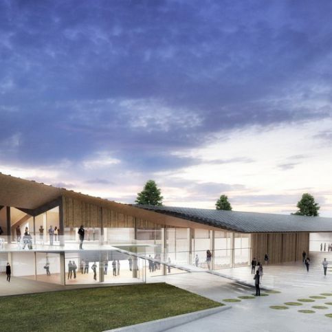 Espace et pavillions sur place Cosandey by Kengo Kuma and Associates. InHaus.cz 