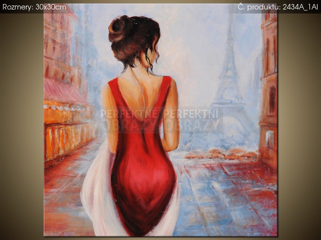 Tlačený obraz Prechádzka pri Eiffelovej veži 2434A_1AI | Moderné obrazy na stenu - PerfektniObrazy.cz - 