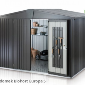 Biohort Záhradný domček EUROPA 5, tmavo šedá metalíza