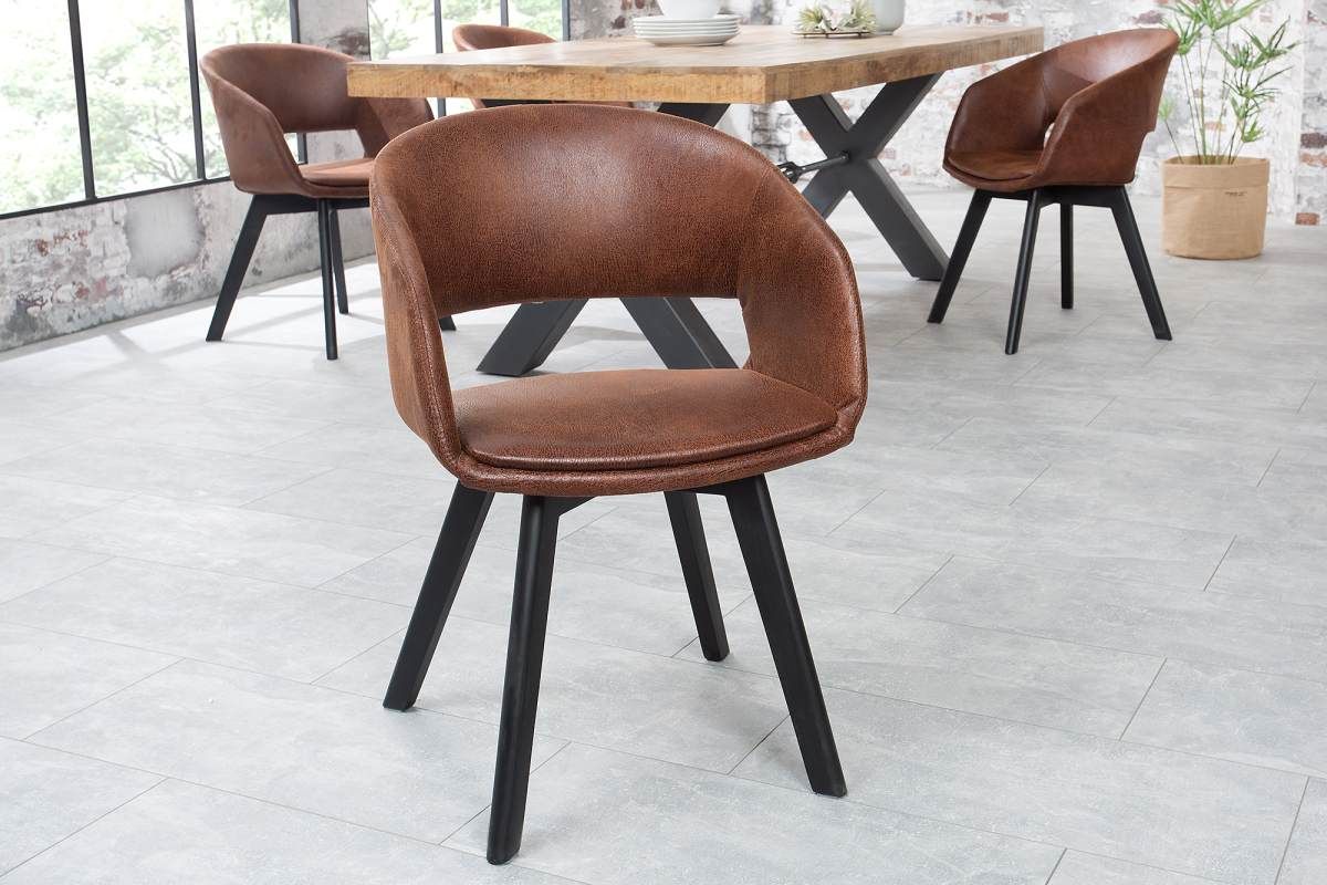 LuxD 20350 Dizajnová stolička Colby hnedá antik - ESTILOFINA.SK