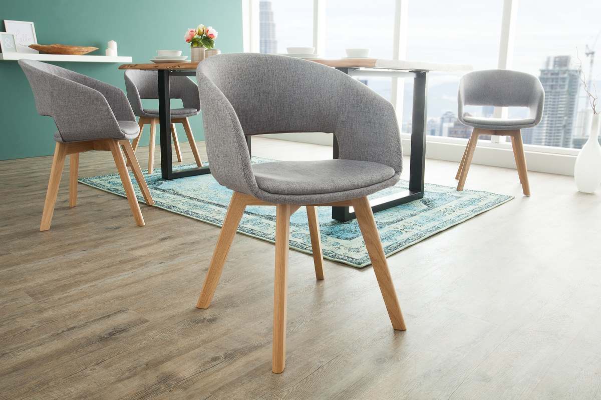 LuxD 20349 Dizajnová stolička Colby sivá - ESTILOFINA.SK