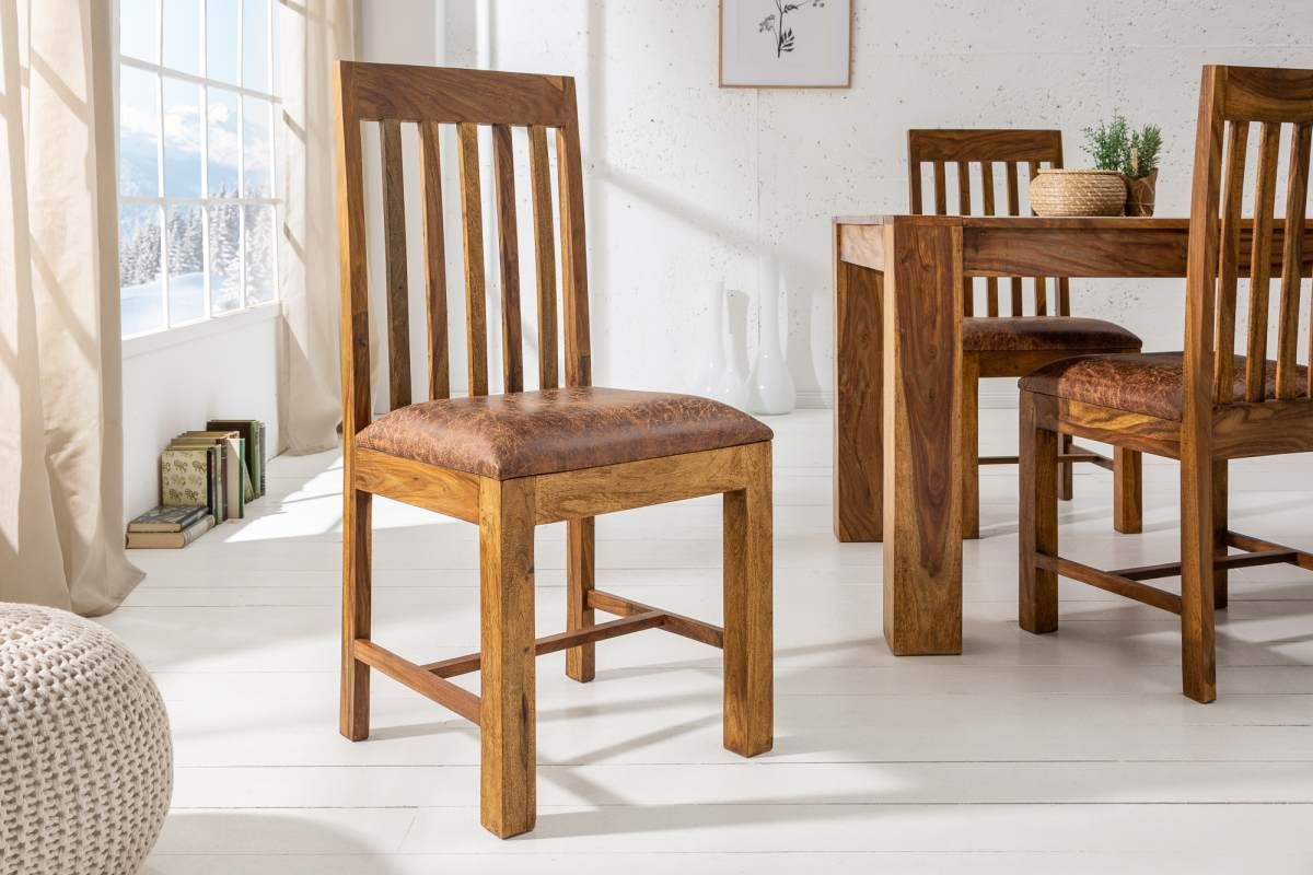 LuxD 21626 Dizajnová stolička Timber, sheesham - ESTILOFINA.SK