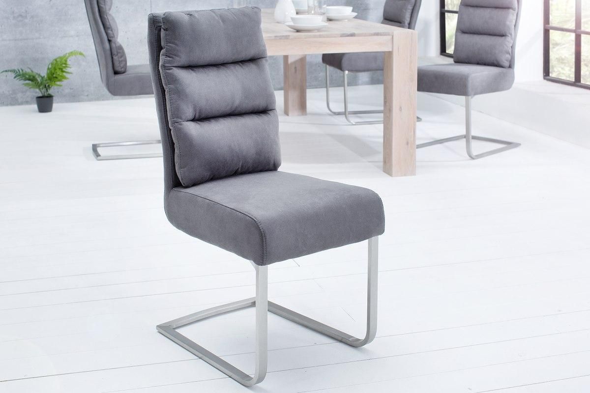 LuxD 20308 Jedálenská stolička Frank vintage sivá - ESTILOFINA.SK