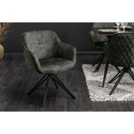LuxD 23865 Dizajnová stolička Natasha tmavozelený zamat 