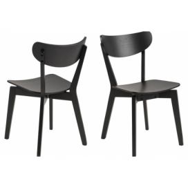 Dkton 23630 Dizajnová jedálenská stolička Nieves, čierna