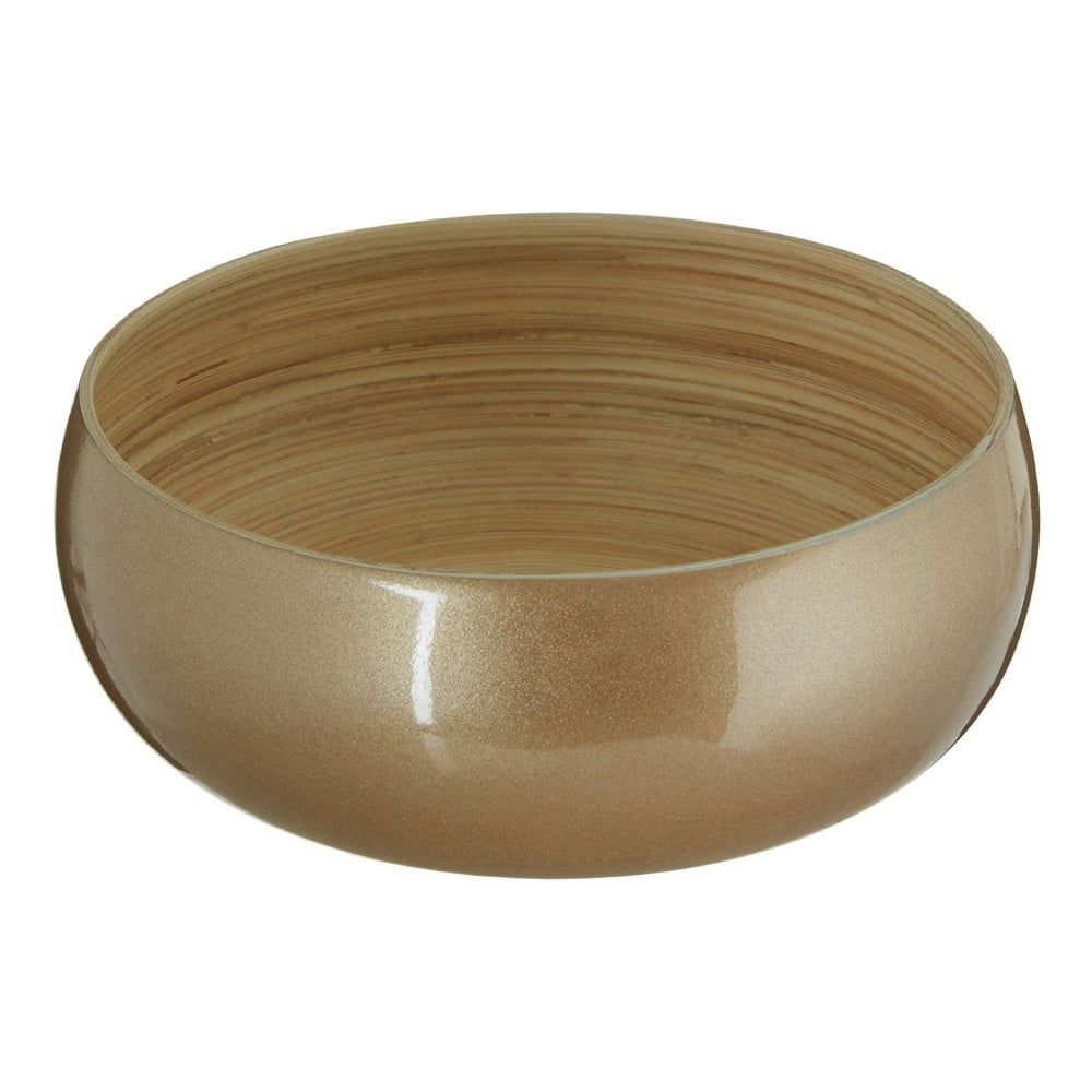 Bambusová miska v zlatej farbe Premier Housewares, ⌀ 25 cm - Bonami.sk