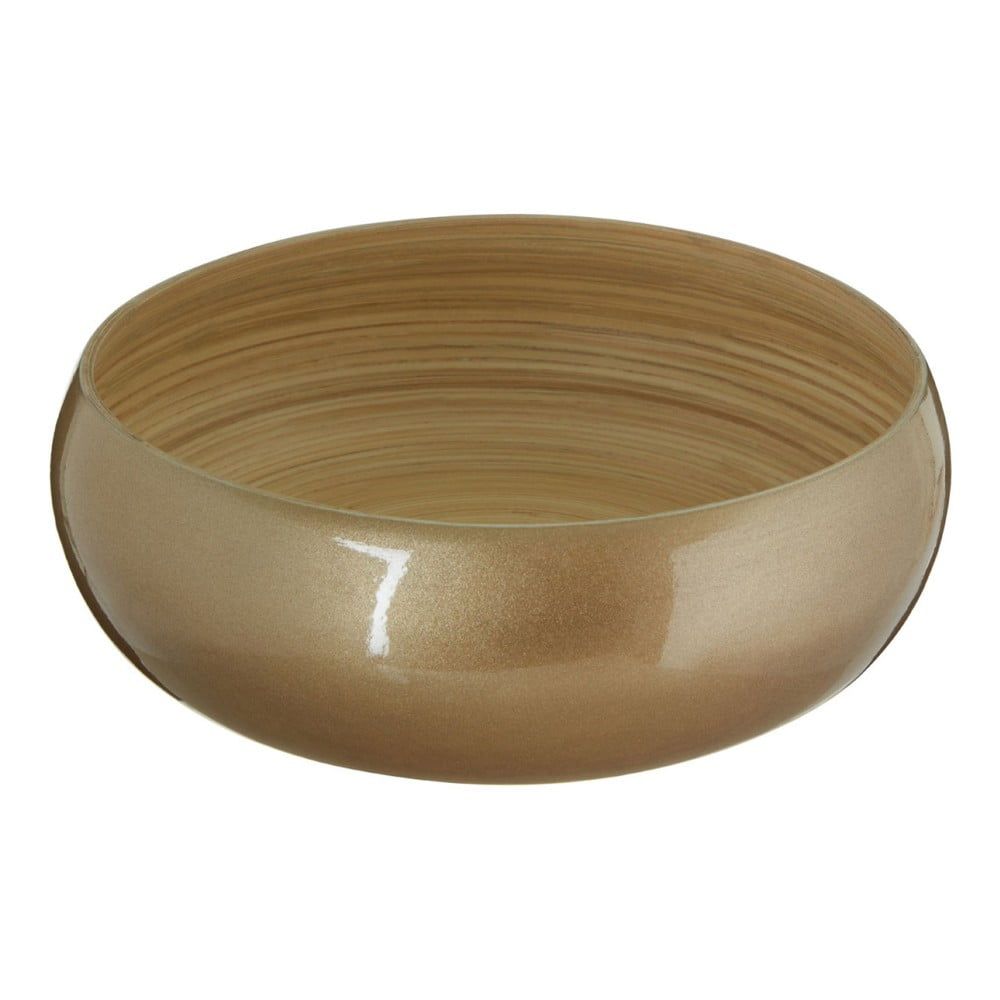 Bambusová miska v zlatej farbe Premier Housowares, ⌀ 30 cm - Bonami.sk