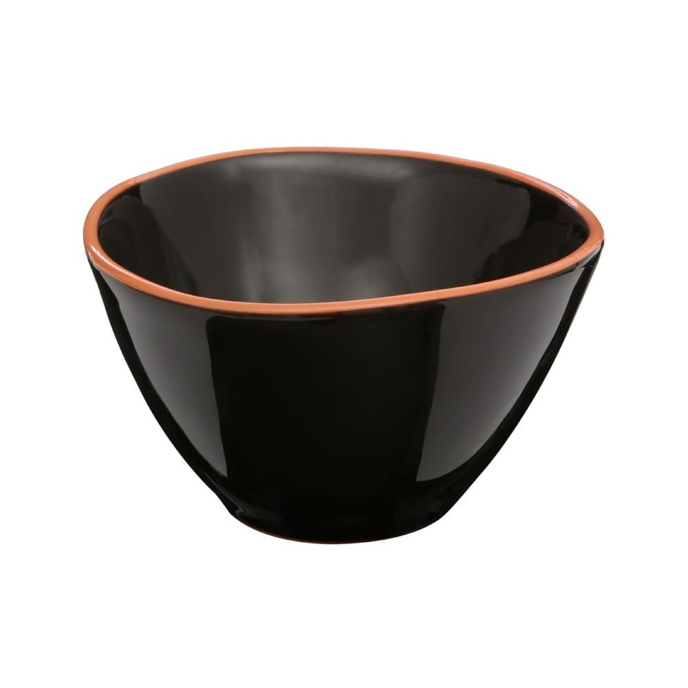 Čierna miska na cereálie z glazovanej terakoty Premier Housewares Calisto, ⌀ 16 cm - Bonami.sk