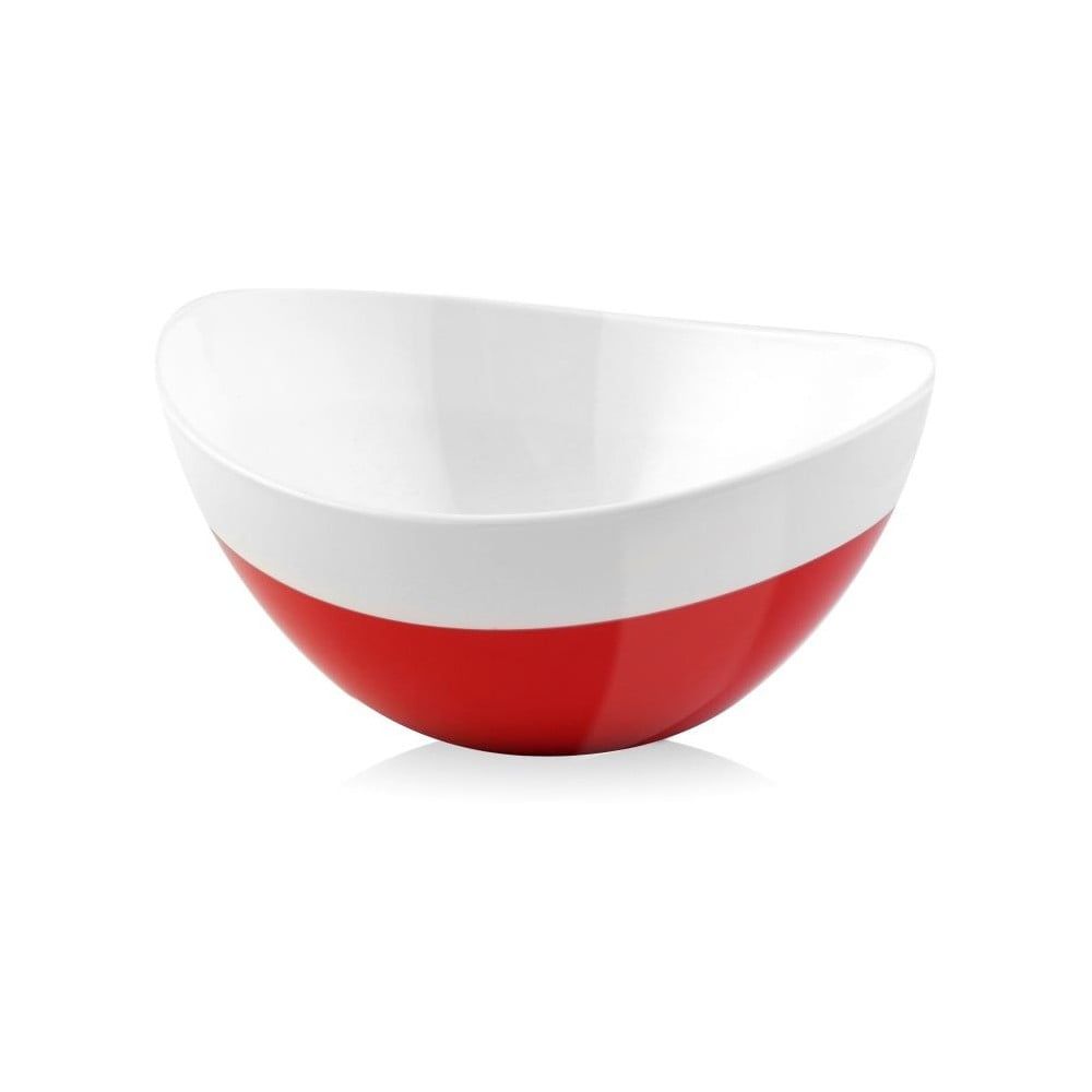 Červeno-biela miska Livio Duo, 28 cm - Bonami.sk