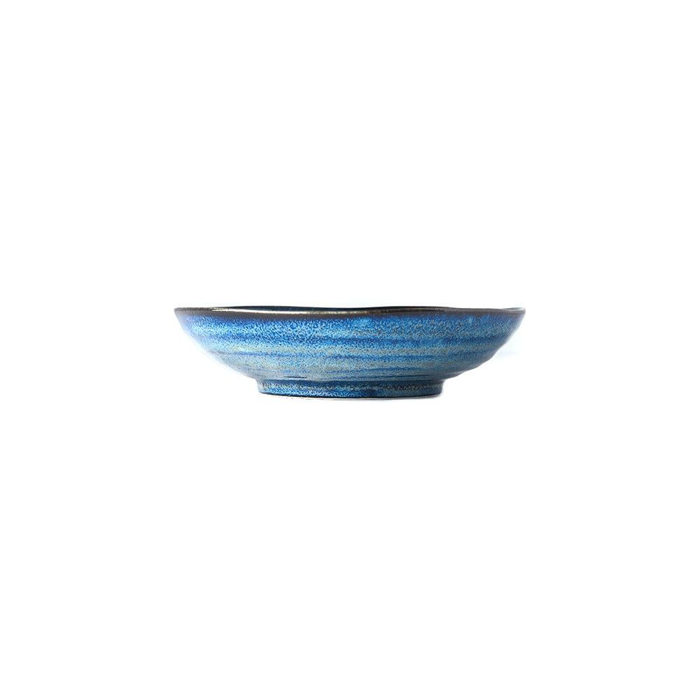 Modrý keramický hlboký tanier Mij Indigo, ø 21 cm - Bonami.sk