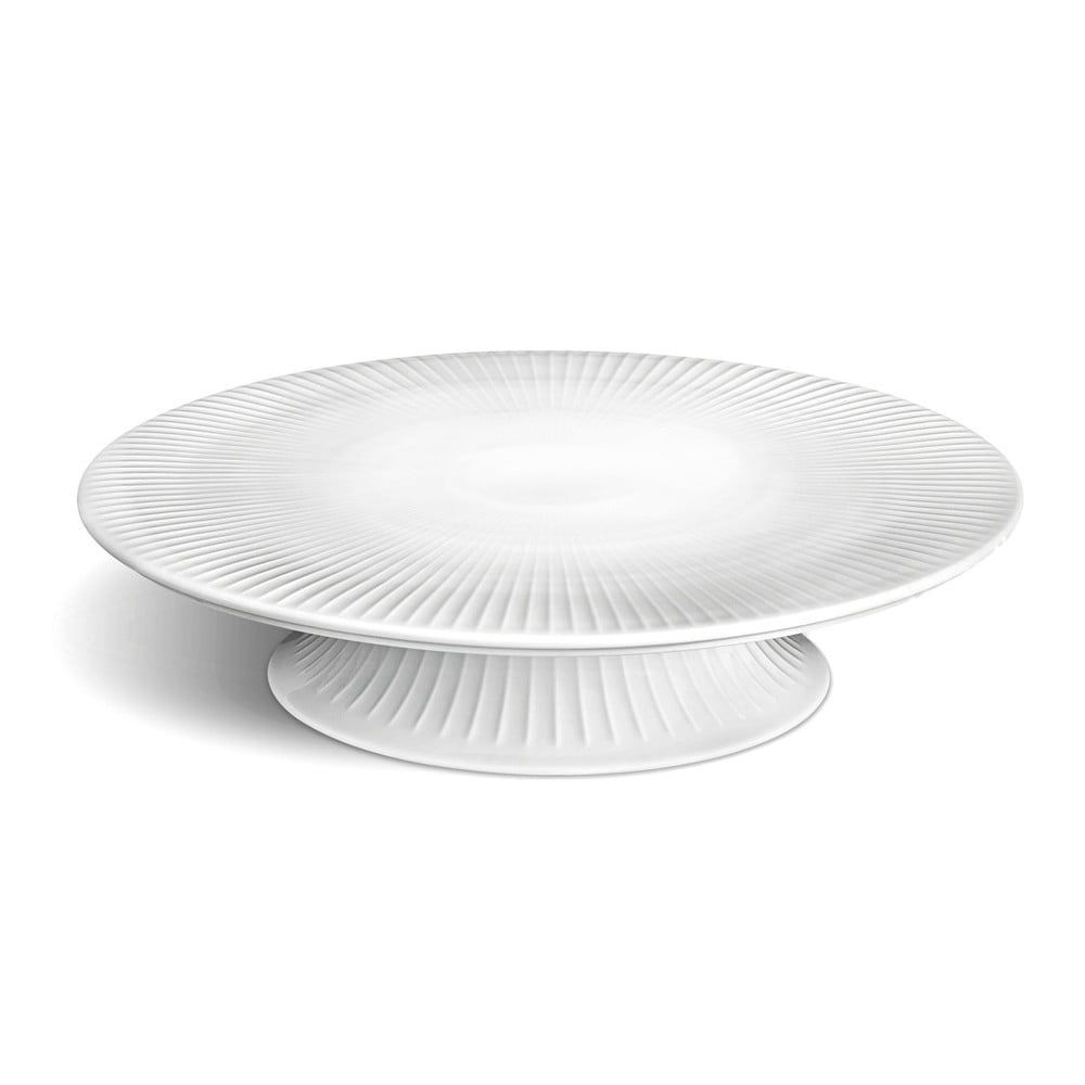 Biely porcelánový podnos na tortu Kähler Design Hammershoi Cake Dish, ⌀ 30 cm - Bonami.sk