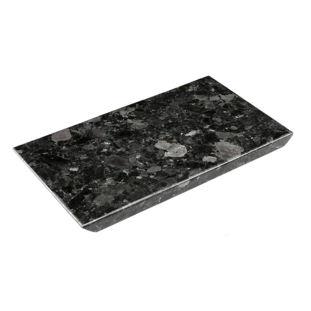 Čierny žulový podnos RGE Black Crystal, 20 x 35 cm - Bonami.sk