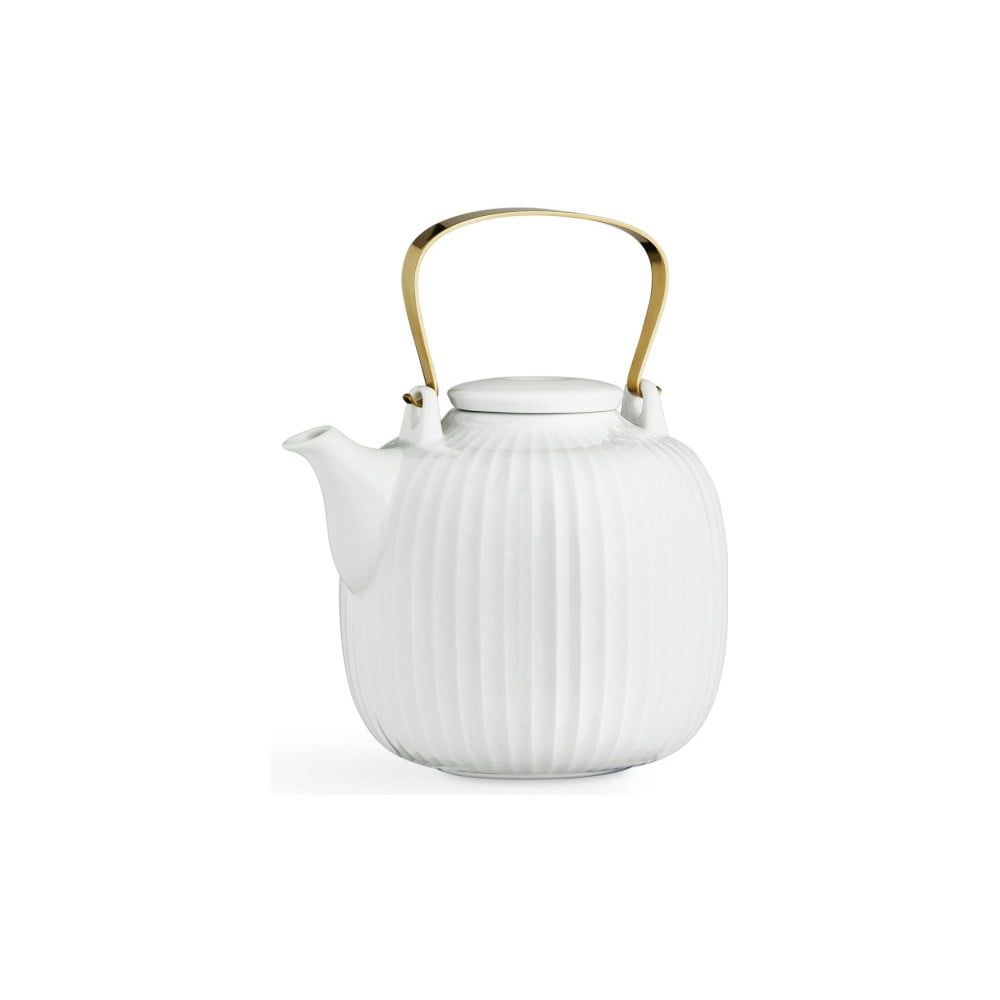Biela porcelánová čajová kanvica Kähler Design Hammershoi, 1,2 l - Bonami.sk