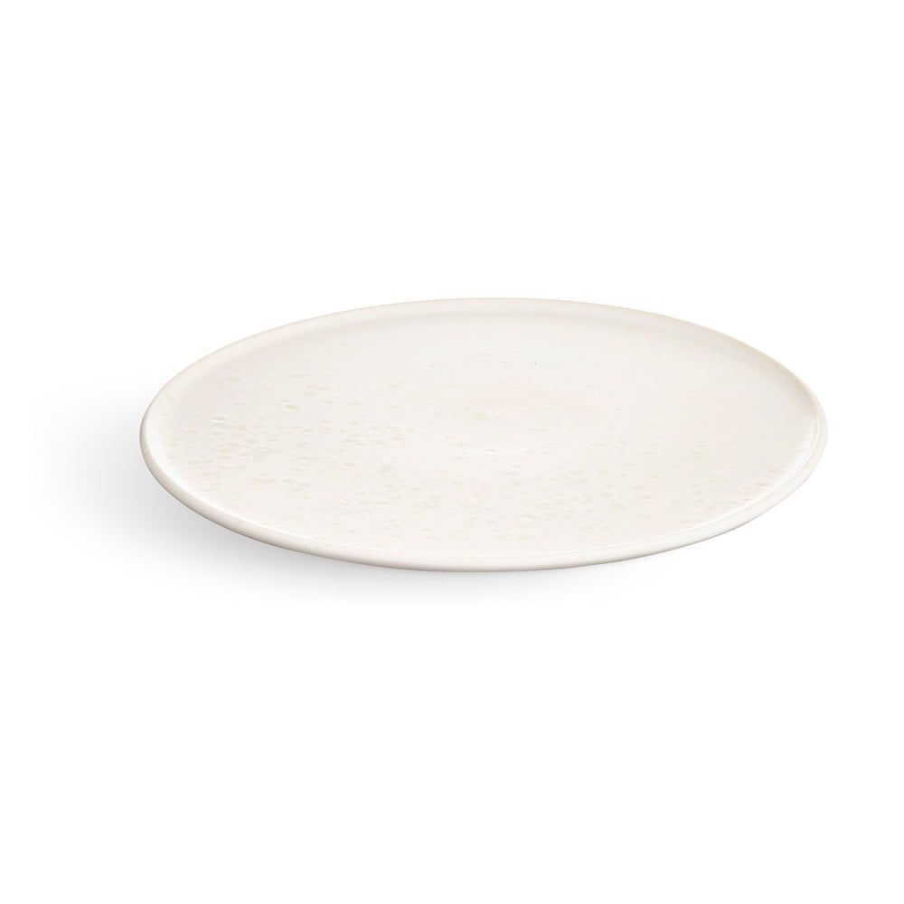 Biely kameninový tanier Kähler Design Ombria, ⌀ 22 cm - Bonami.sk